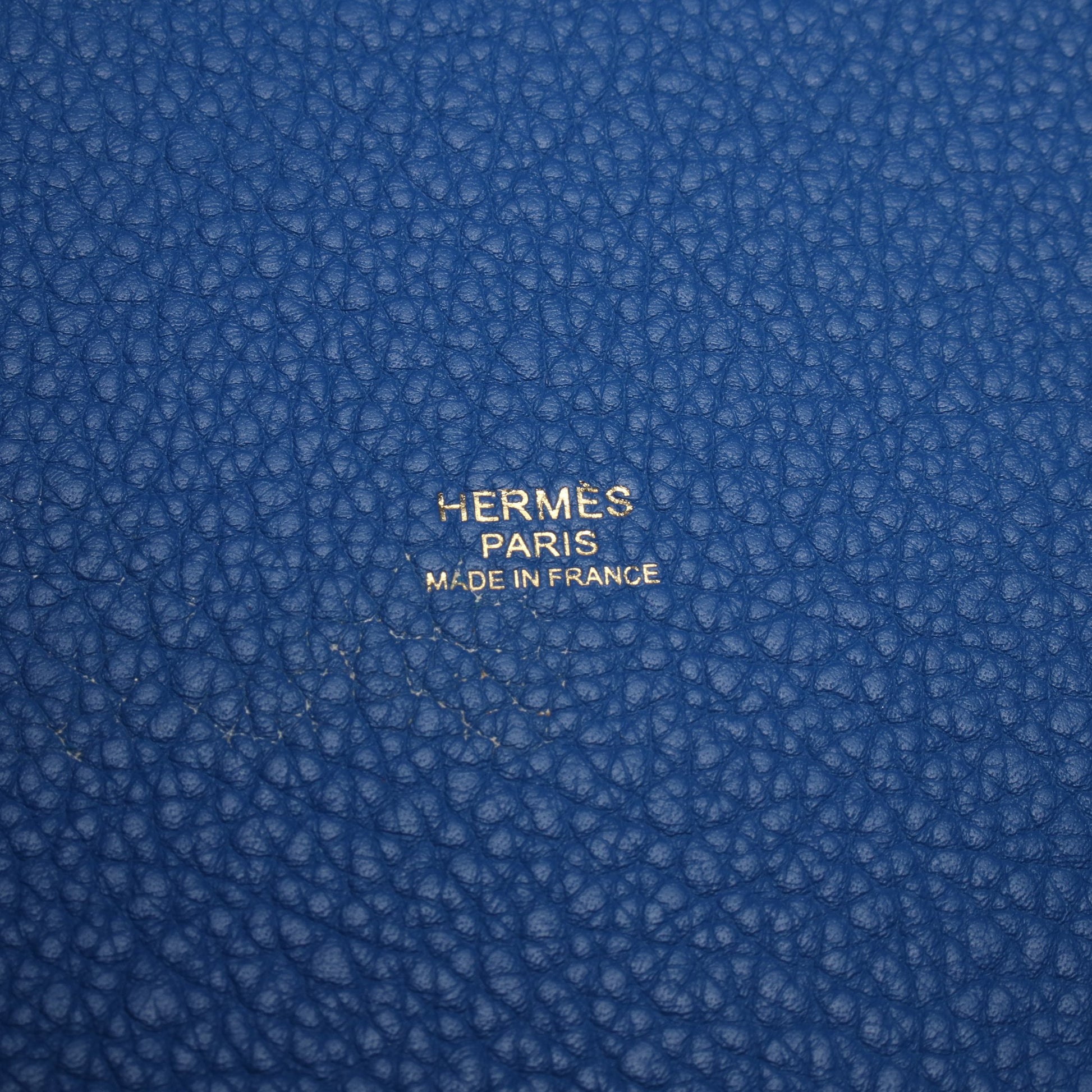 ピコタンロックMM ブルードガリス ハンドバッグ トリヨンクレマンス ブルー ゴールド金具 Z刻印 エルメス バッグ HERMES