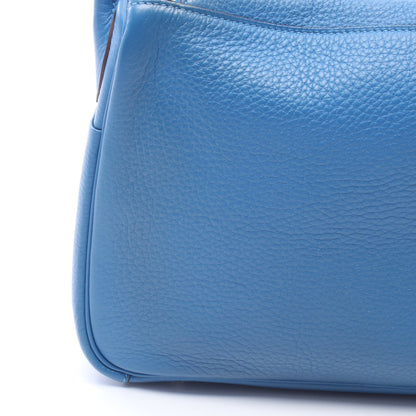 リンディ30 ブルーイドラ ショルダーバッグ トリヨンクレマンス ブルー シルバー金具 □P刻印 エルメス バッグ HERMES