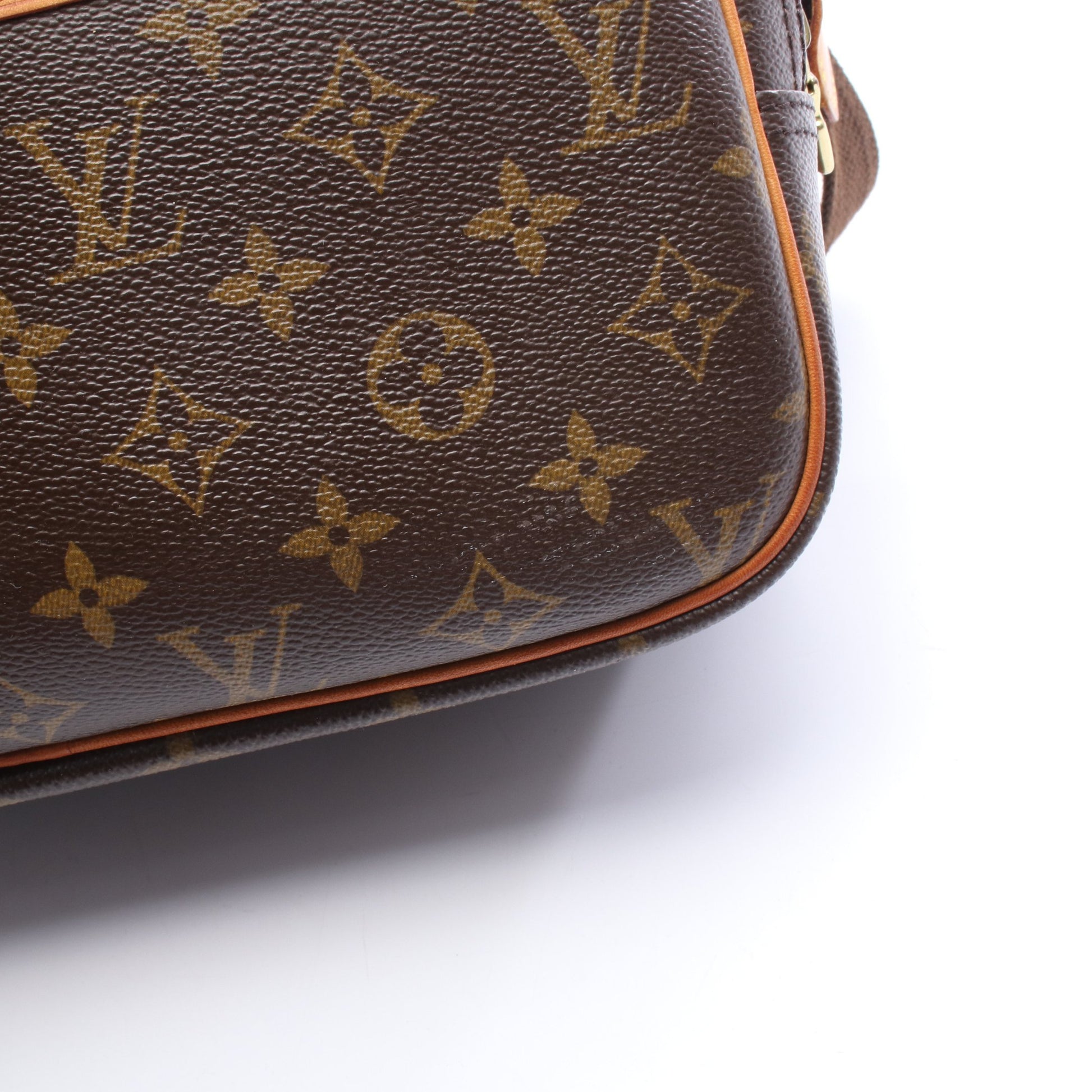 リポーターPM モノグラム ショルダーバッグ PVC レザー ブラウン ルイヴィトン バッグ LOUIS VUITTON