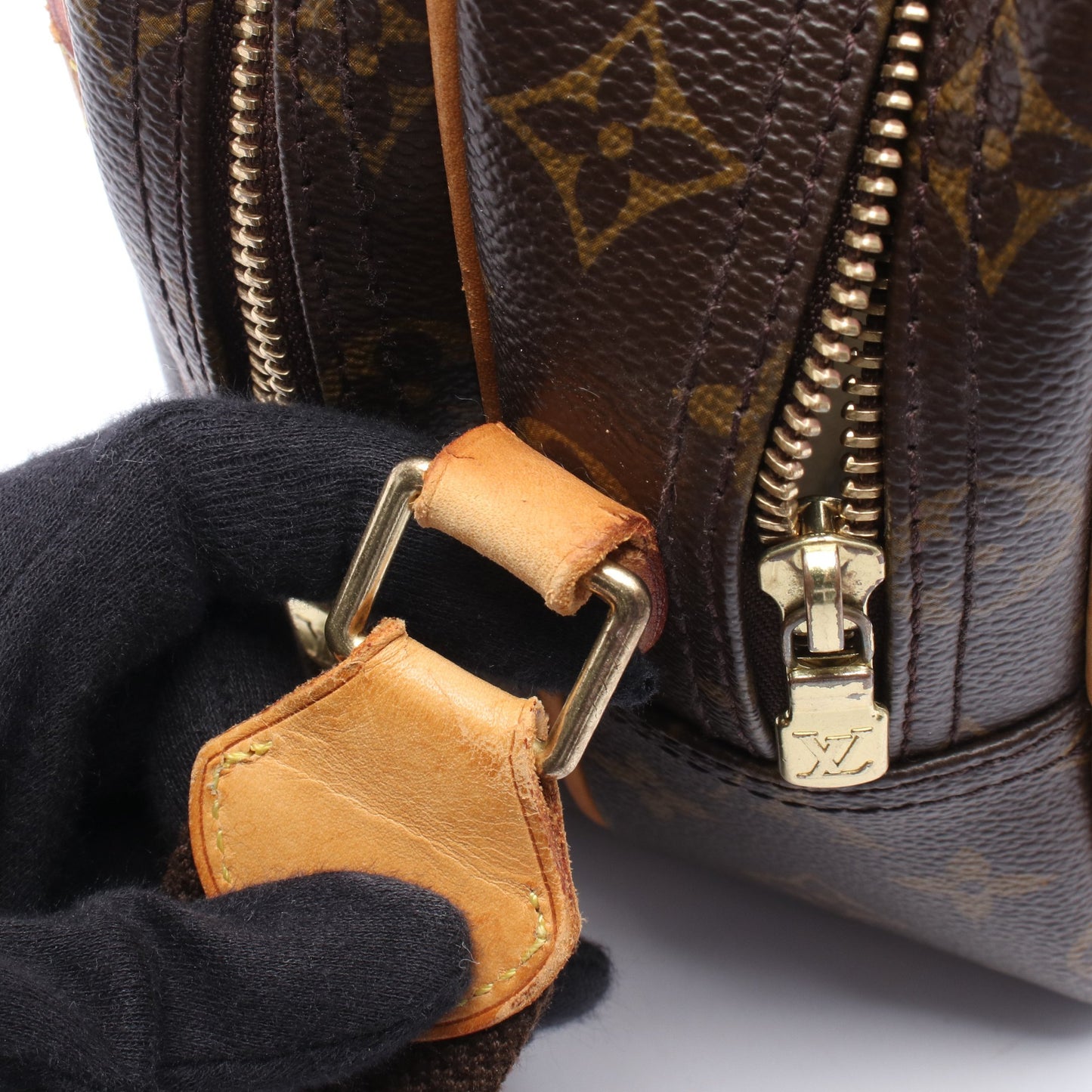 リポーターPM モノグラム ショルダーバッグ PVC レザー ブラウン ルイヴィトン バッグ LOUIS VUITTON