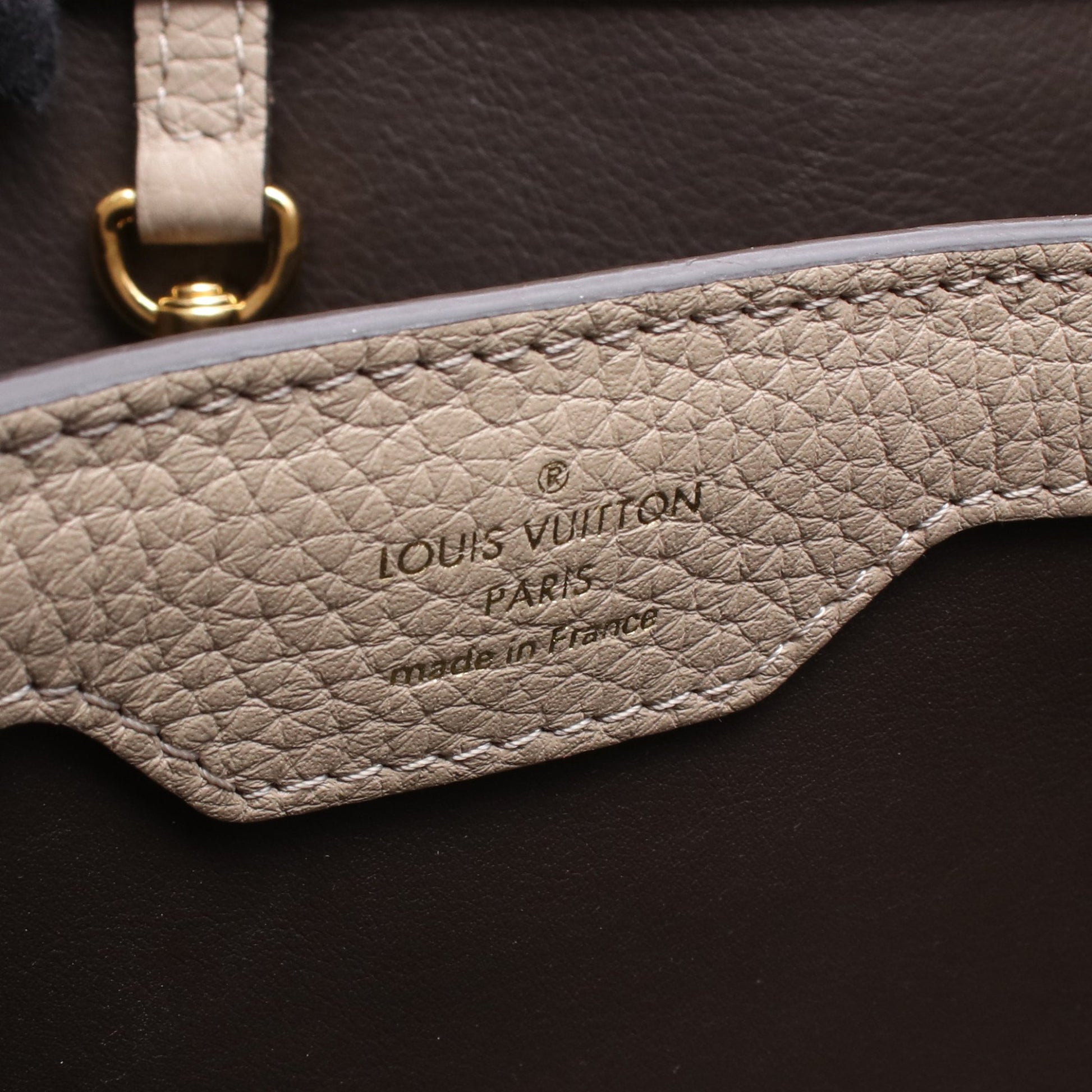 カプシーヌMM ガレ 2WAY ハンドバッグ レザー グレーベージュ ルイヴィトン バッグ LOUIS VUITTON