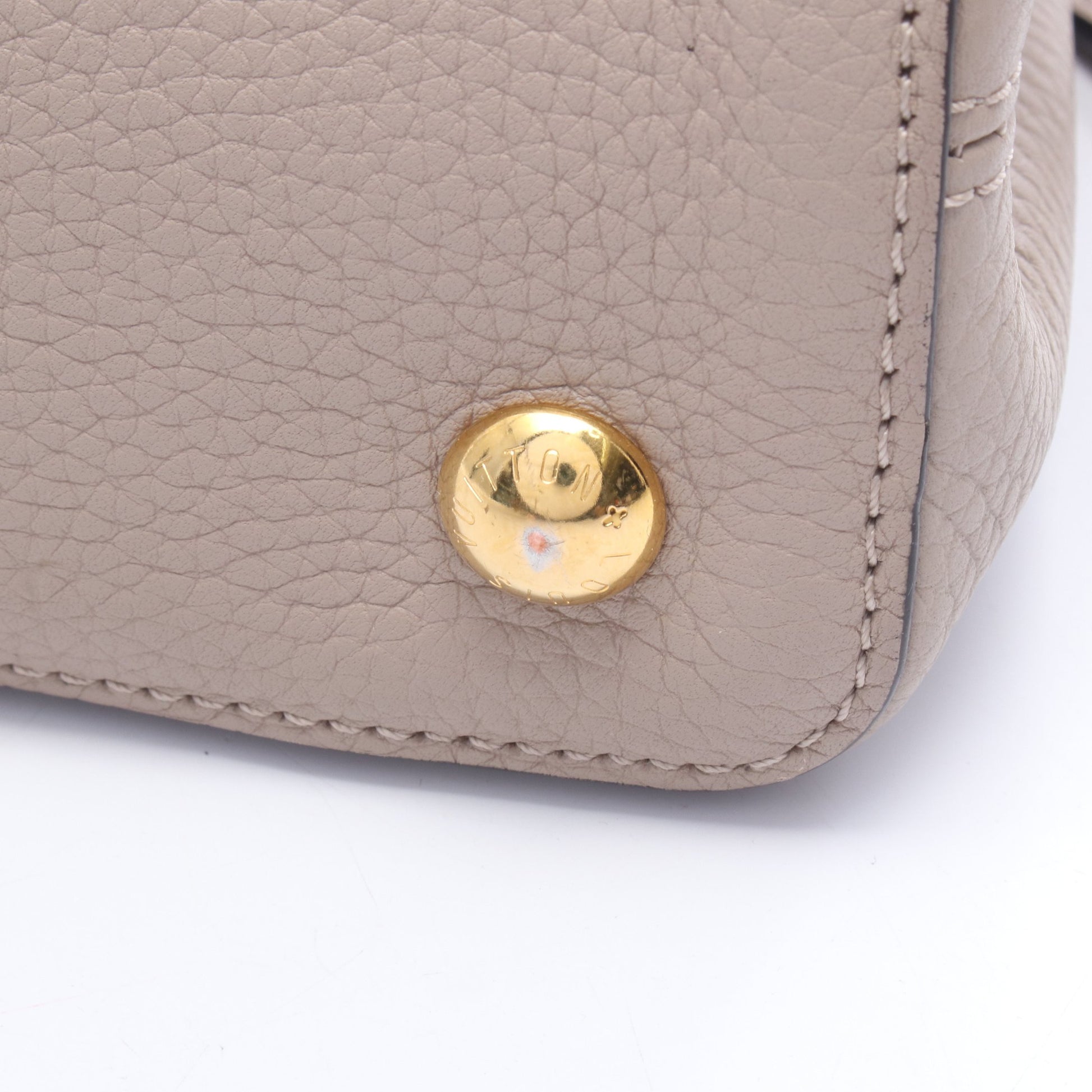カプシーヌMM ガレ 2WAY ハンドバッグ レザー グレーベージュ ルイヴィトン バッグ LOUIS VUITTON