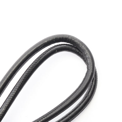 カンボンライン スモール ショルダーバッグ レザー ブラック ホワイト シルバー金具 シャネル バッグ CHANEL