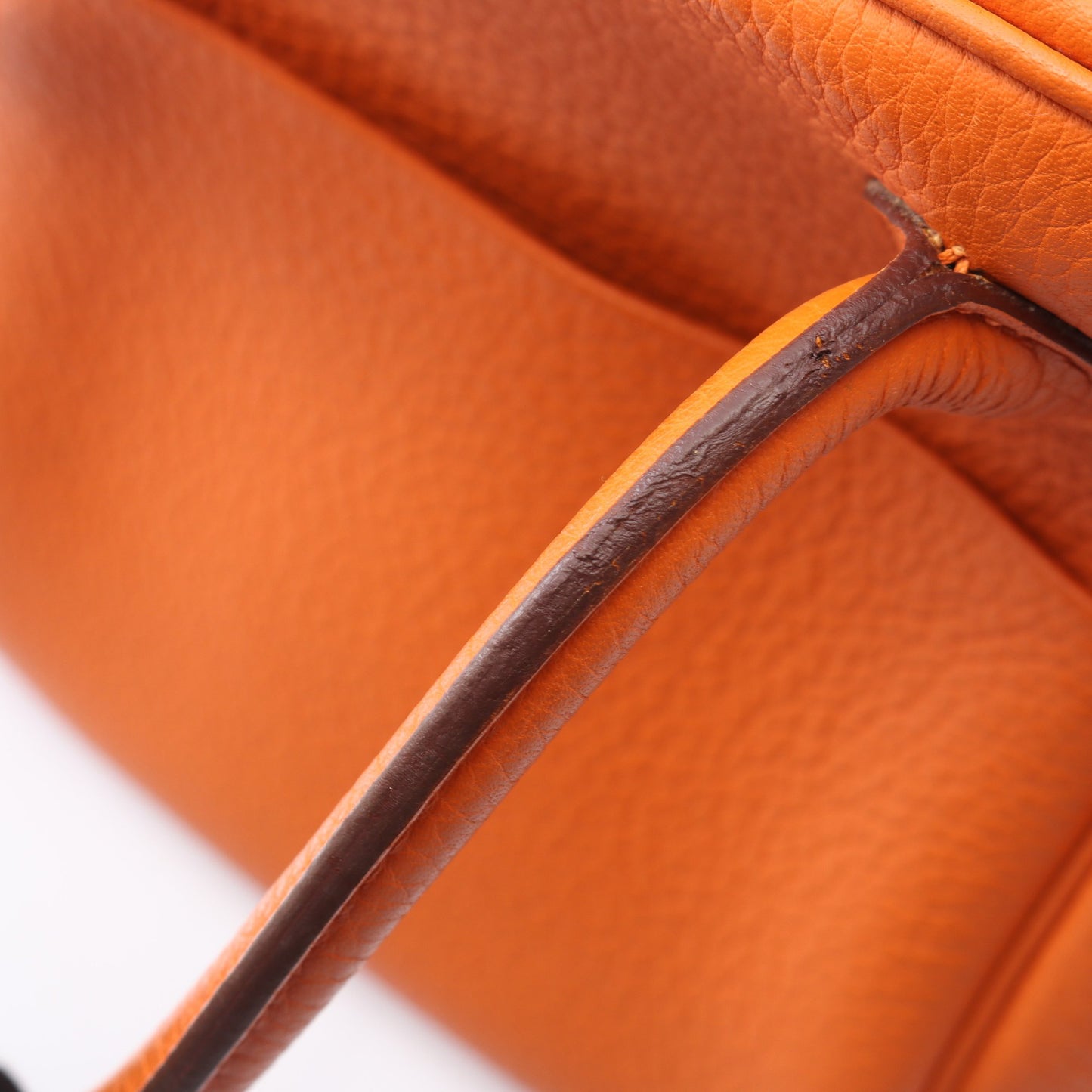 リンディ34 ショルダーバッグ トリヨンクレマンス オレンジ シルバー金具 □M刻印 エルメス バッグ HERMES