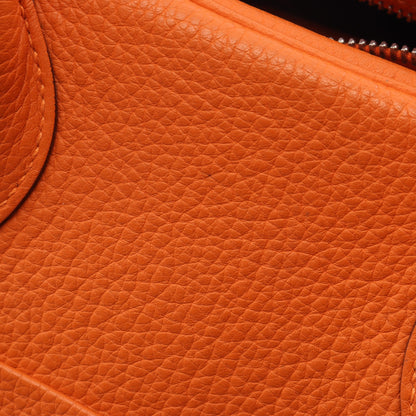 リンディ34 ショルダーバッグ トリヨンクレマンス オレンジ シルバー金具 □M刻印 エルメス バッグ HERMES