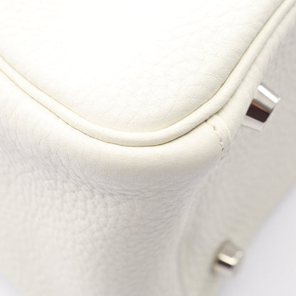 リンディ26 ショルダーバッグ トリヨンクレマンス ホワイト シルバー金具 □M刻印 エルメス バッグ HERMES