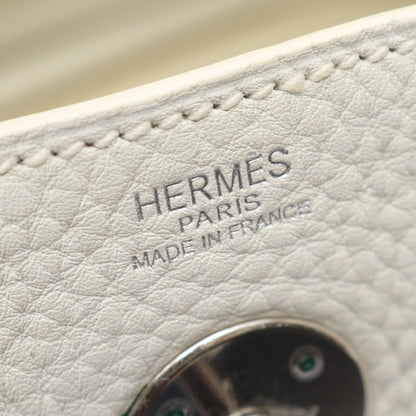 リンディ26 ショルダーバッグ トリヨンクレマンス ホワイト シルバー金具 □M刻印 エルメス バッグ HERMES