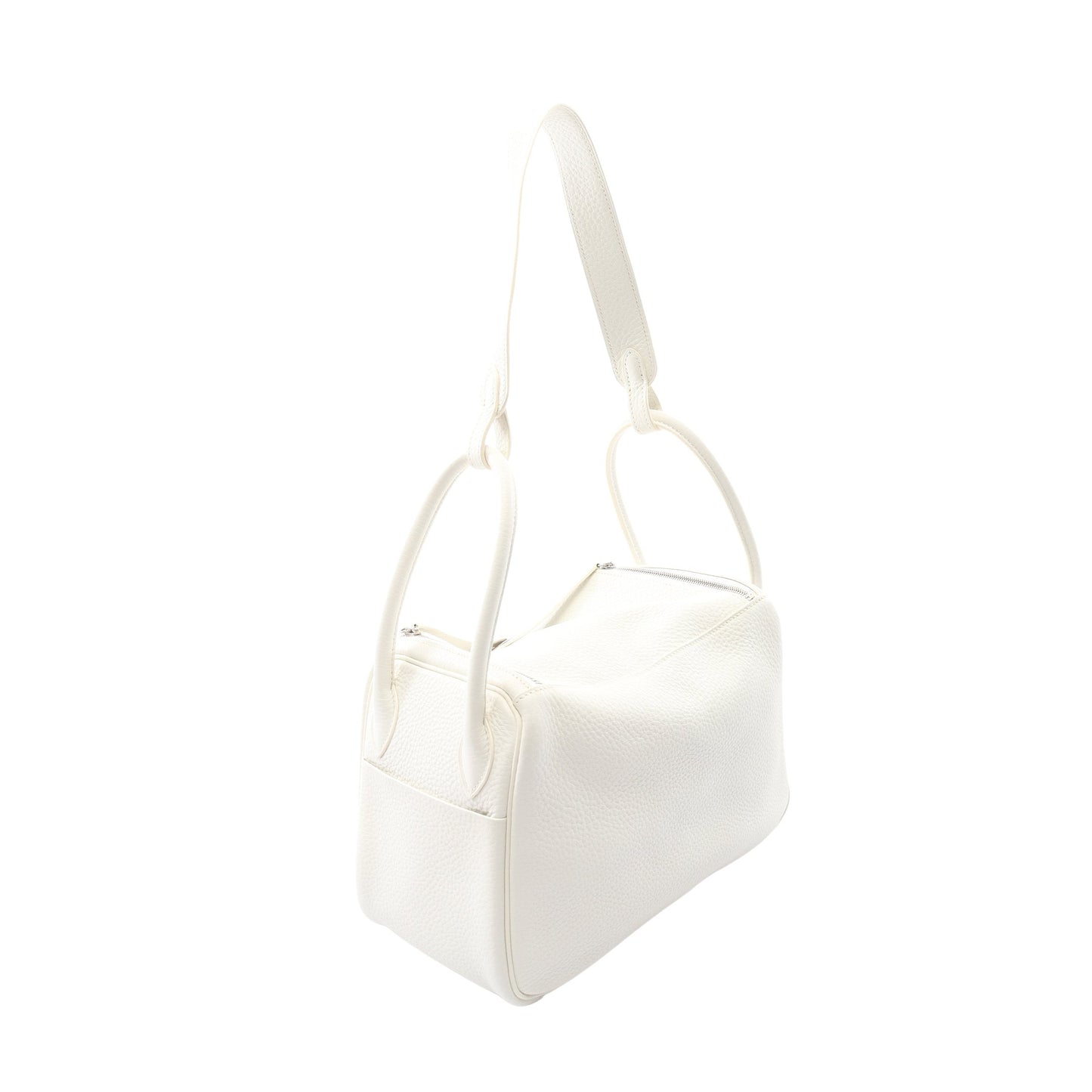リンディ26 ショルダーバッグ トリヨンクレマンス ホワイト シルバー金具 □M刻印 エルメス バッグ HERMES