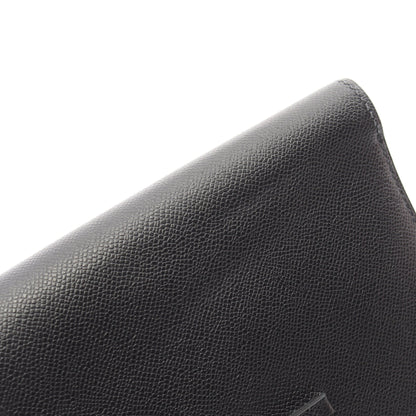 ベアンコンパクト 二つ折り財布 ヴォーマダム ブラック ゴールド金具 W刻印 エルメス 財布・小物 HERMES