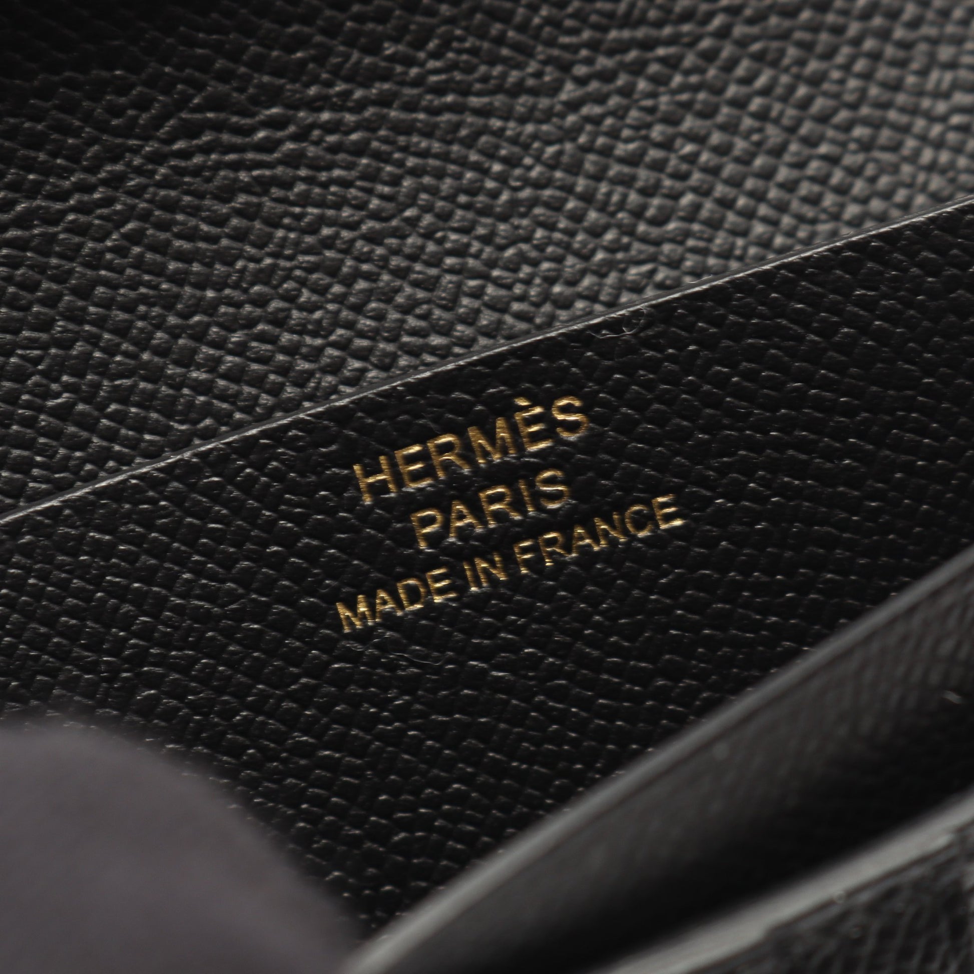ベアンコンパクト 二つ折り財布 ヴォーマダム ブラック ゴールド金具 W刻印 エルメス 財布・小物 HERMES