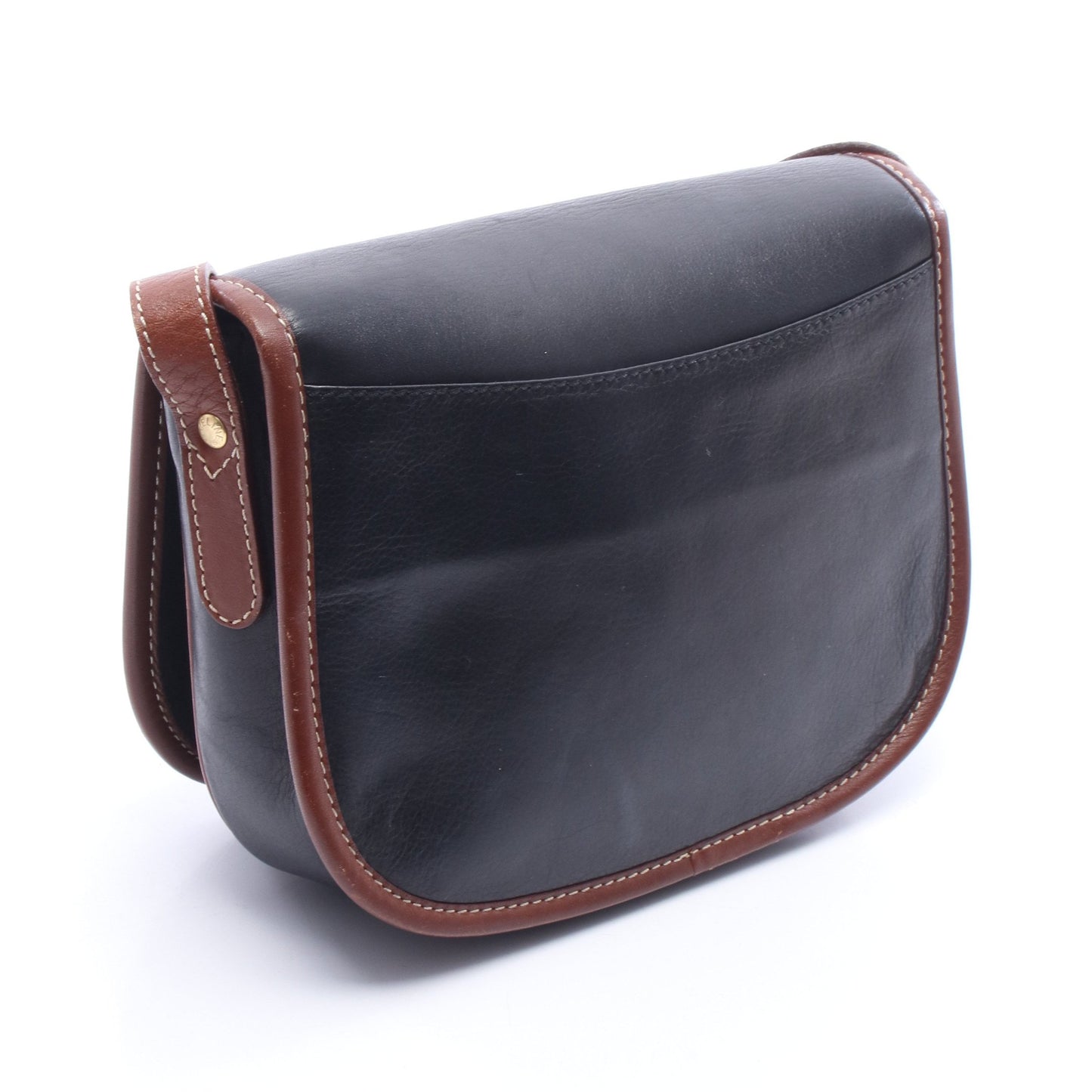 ショルダーバッグ レザー ネイビー ブラウン セリーヌ バッグ CELINE