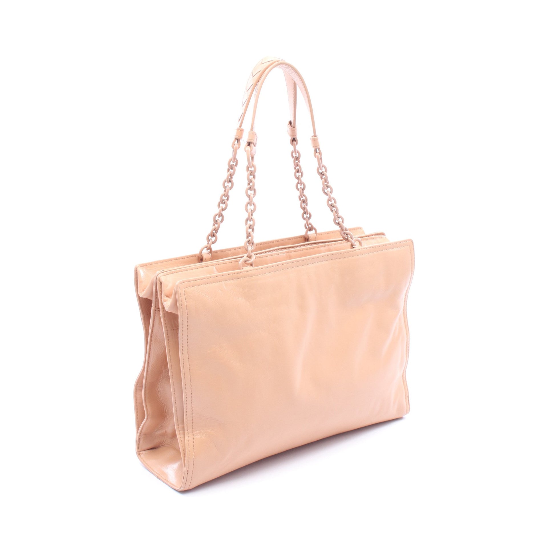 チェーンハンドバッグ チェーントートバッグ レザー ベージュ ボッテガヴェネタ バッグ BOTTEGA VENETA