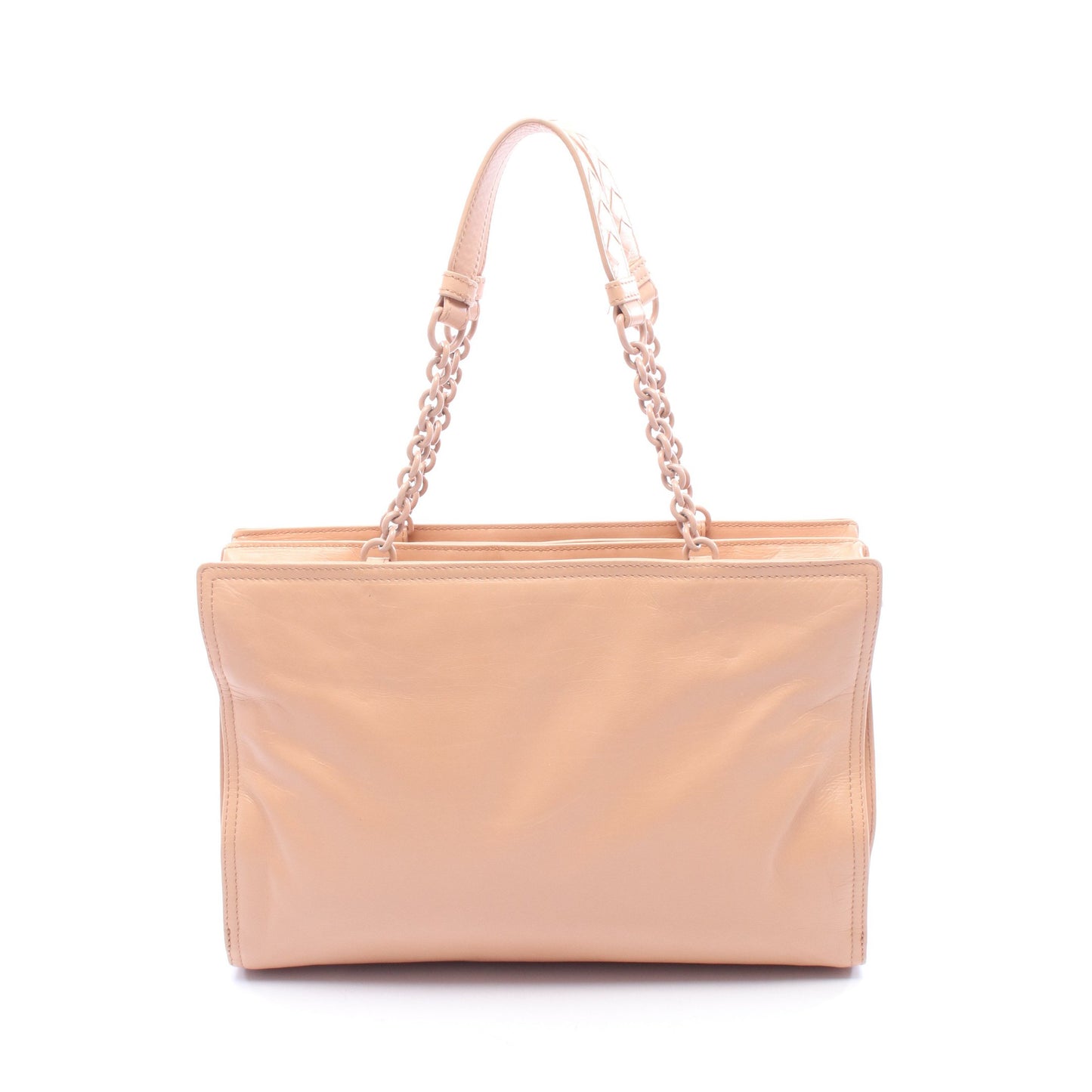 チェーンハンドバッグ チェーントートバッグ レザー ベージュ ボッテガヴェネタ バッグ BOTTEGA VENETA