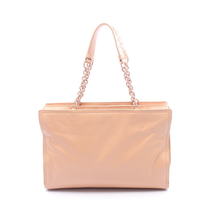チェーンハンドバッグ チェーントートバッグ レザー ベージュ ボッテガヴェネタ バッグ BOTTEGA VENETA