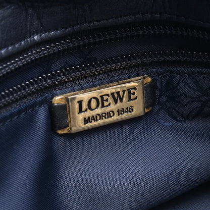 アナグラム ショルダーバッグ レザー ネイビー ロエベ バッグ LOEWE