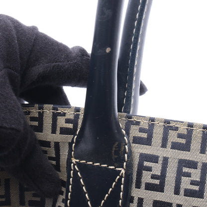 ズッキーノ ショルダーバッグ トートバッグ キャンバス レザー ネイビー グレー フェンディ バッグ FENDI
