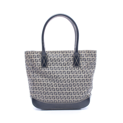 ズッキーノ ショルダーバッグ トートバッグ キャンバス レザー ネイビー グレー フェンディ バッグ FENDI