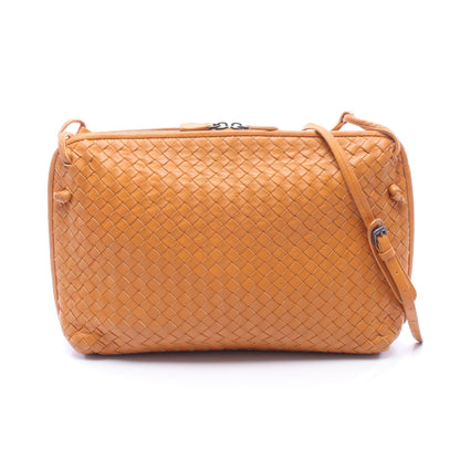 イントレチャート ショルダーバッグ レザー オレンジブラウン ボッテガヴェネタ バッグ BOTTEGA VENETA