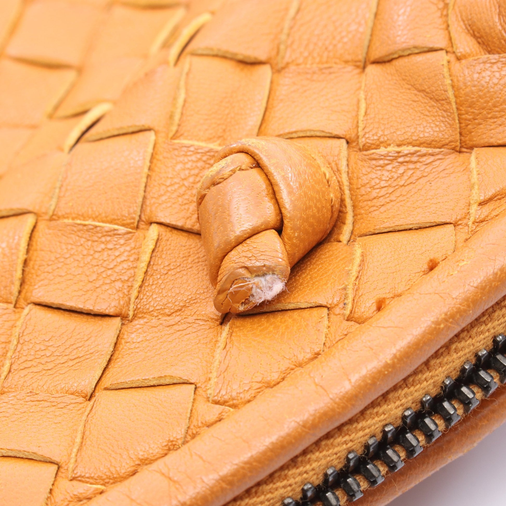 イントレチャート ショルダーバッグ レザー オレンジブラウン ボッテガヴェネタ バッグ BOTTEGA VENETA