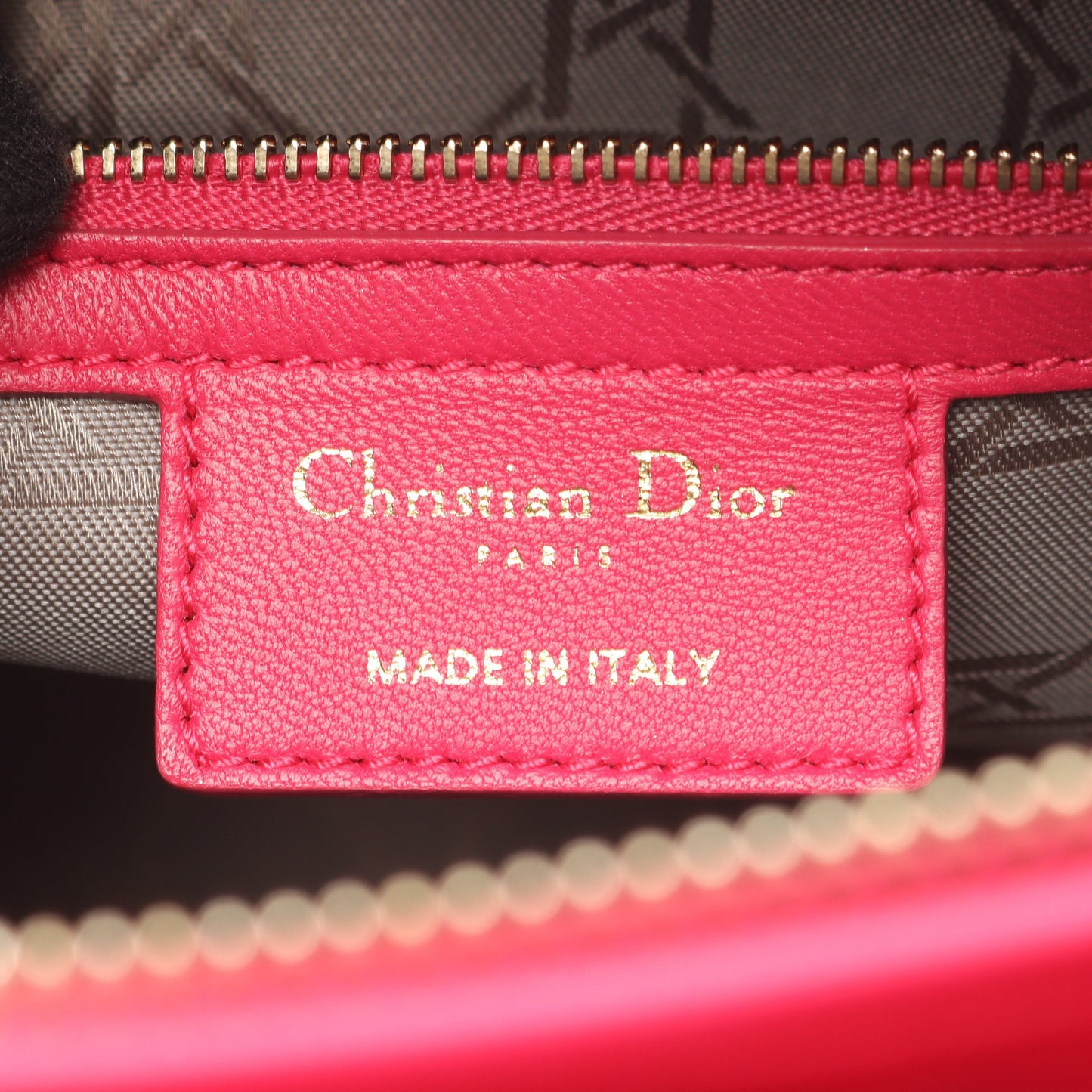 レディディオール ラージ カナージュ 2WAY ハンドバッグ レザー ピンクパープル クリスチャンディオール バッグ Christian Dior