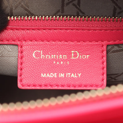 レディディオール ラージ カナージュ 2WAY ハンドバッグ レザー ピンクパープル クリスチャンディオール バッグ Christian Dior
