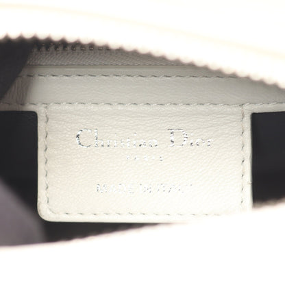 LADY DIOR レディディオール 2WAY ハンドバッグ レザー シルバー ホワイト マルチカラー クリスチャンディオール バッグ Christian Dior