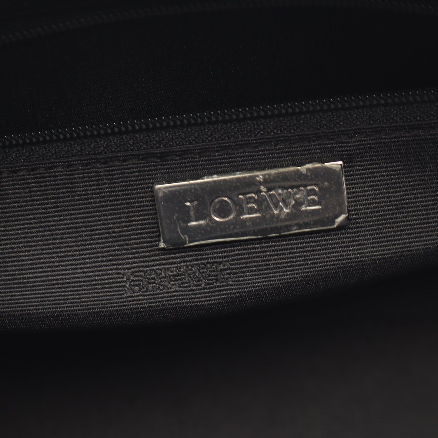 アマソナ28 ハンドバッグ スエード エナメルレザー ブルー ブラック ロエベ バッグ LOEWE