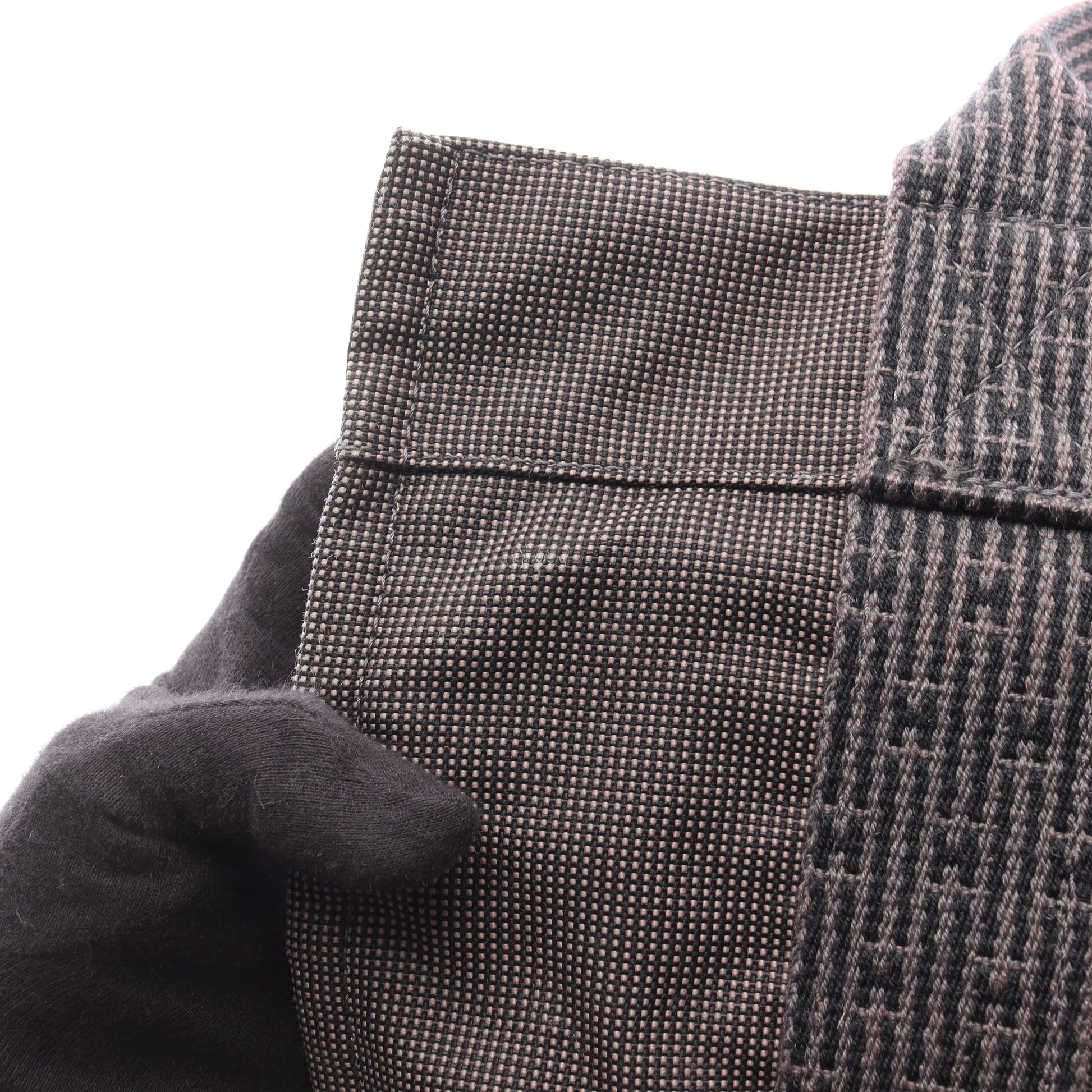 エールラインPM ハンドバッグ トートバッグ キャンバス ダークグレー シルバー金具 エルメス バッグ HERMES