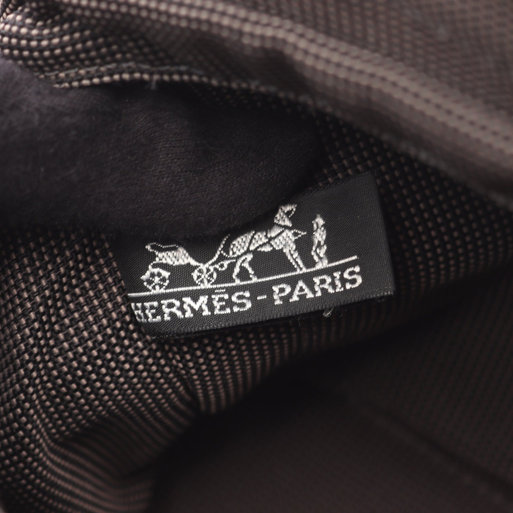 エールラインPM ハンドバッグ トートバッグ キャンバス ダークグレー シルバー金具 エルメス バッグ HERMES
