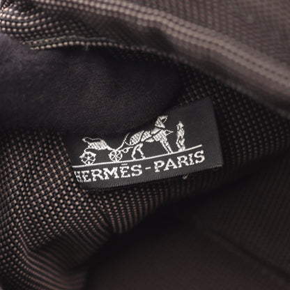 エールラインPM ハンドバッグ トートバッグ キャンバス ダークグレー シルバー金具 エルメス バッグ HERMES