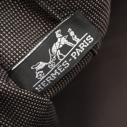エールラインMM ハンドバッグ トートバッグ ナイロンキャンバス ダークグレー シルバー金具 エルメス バッグ HERMES