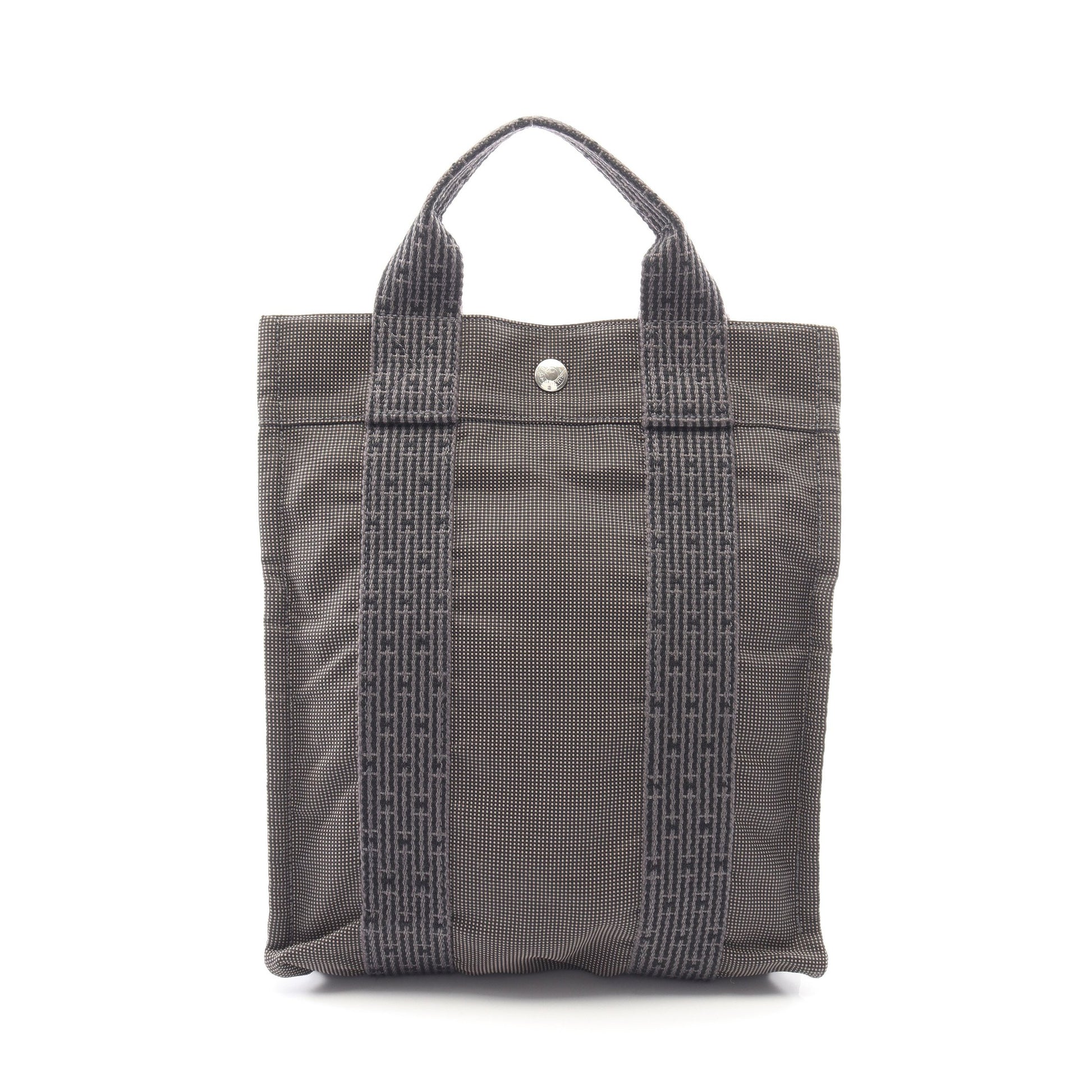 エールライン アドPM バックパック リュックサック ナイロンキャンバス ダークグレー シルバー金具 エルメス バッグ HERMES