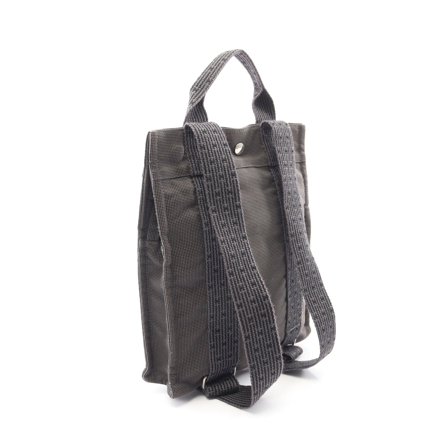 エールライン アドPM バックパック リュックサック ナイロンキャンバス ダークグレー シルバー金具 エルメス バッグ HERMES