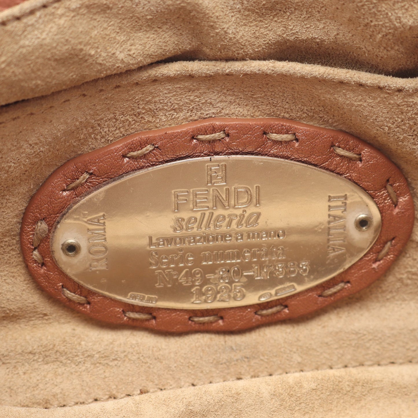 セレリア ハンドバッグ レザー ピンクベージュ フェンディ バッグ FENDI