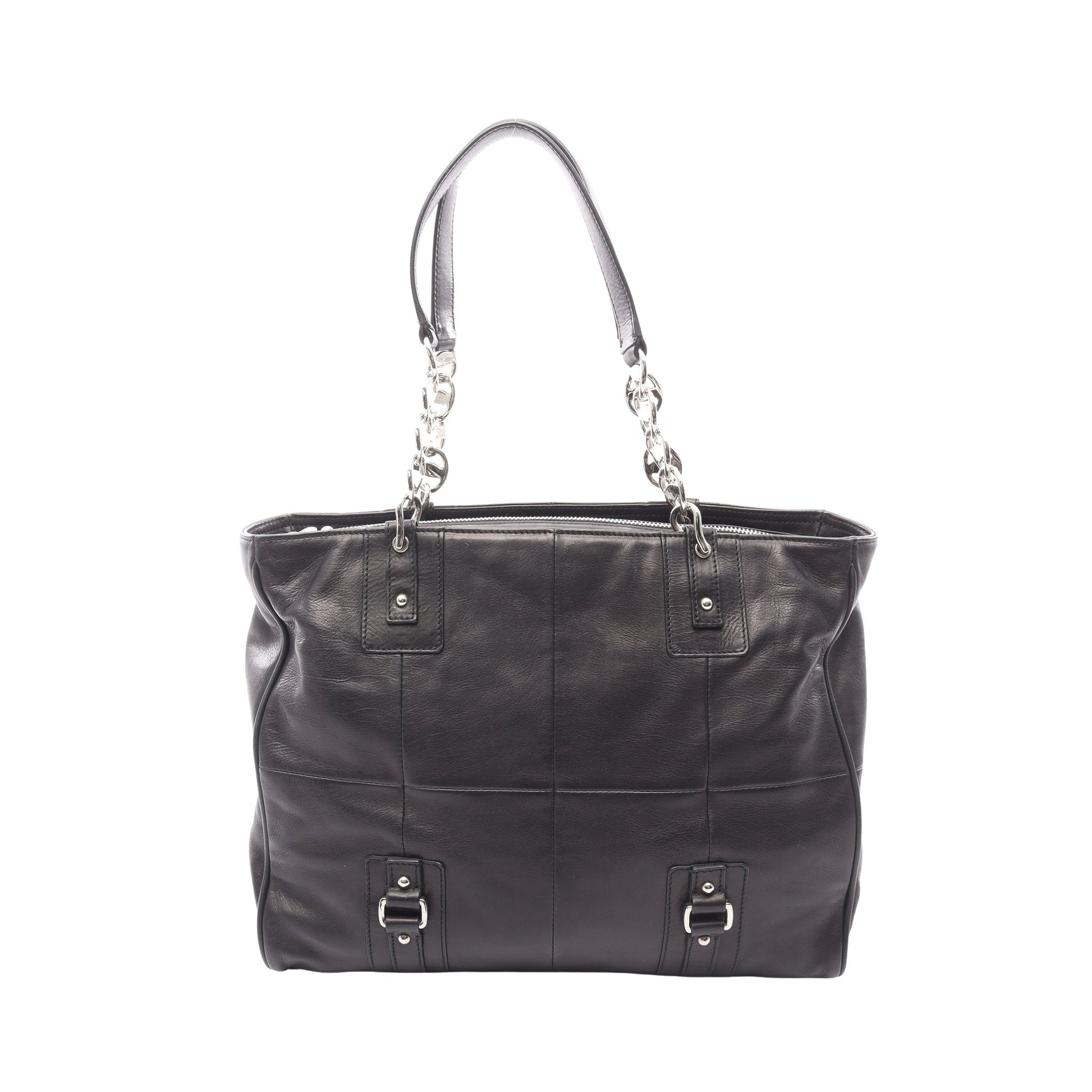 チェーンハンドバッグ チェーントートバッグ レザー ブラック サルヴァトーレフェラガモ バッグ Salvatore Ferragamo