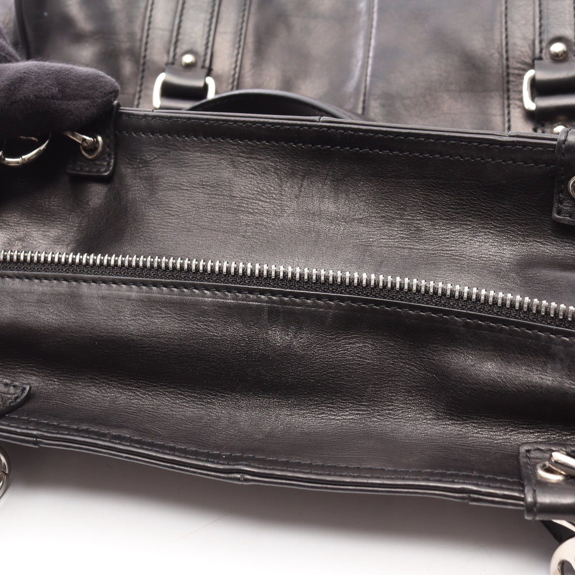 チェーンハンドバッグ チェーントートバッグ レザー ブラック サルヴァトーレフェラガモ バッグ Salvatore Ferragamo
