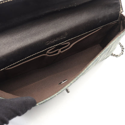 チョコバー チェーンショルダーバッグ デニム ブルー シルバー金具 シャネル バッグ CHANEL