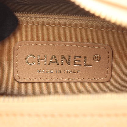 マトラッセ チェーンショルダーバッグ ワンショルダーバッグ キャビアスキン ベージュ ゴールド金具 シャネル バッグ CHANEL