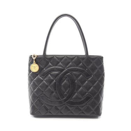 復刻トート ハンドバッグ トートバッグ キャビアスキン ブラック ゴールド金具 シャネル バッグ CHANEL
