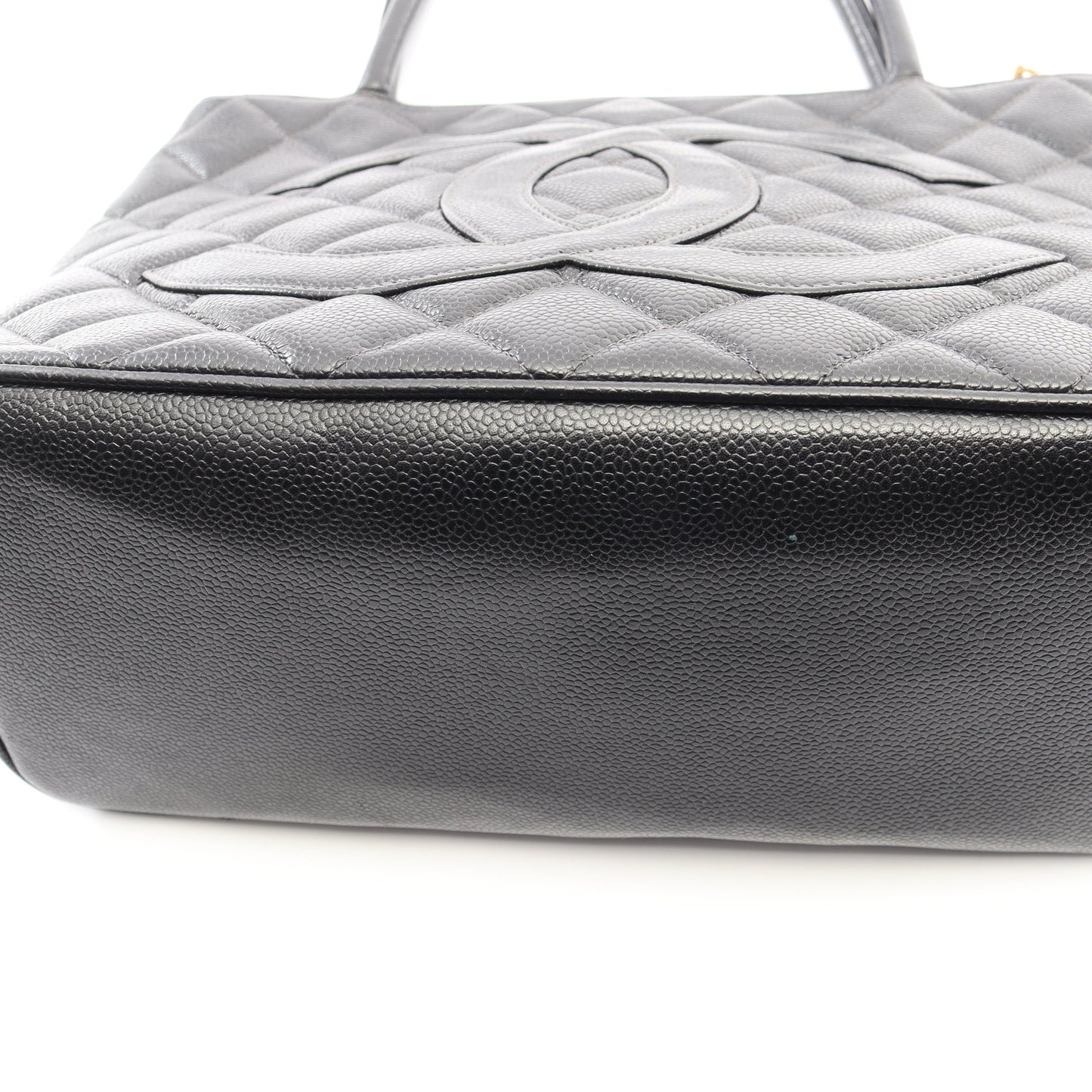 復刻トート ハンドバッグ トートバッグ キャビアスキン ブラック ゴールド金具 シャネル バッグ CHANEL