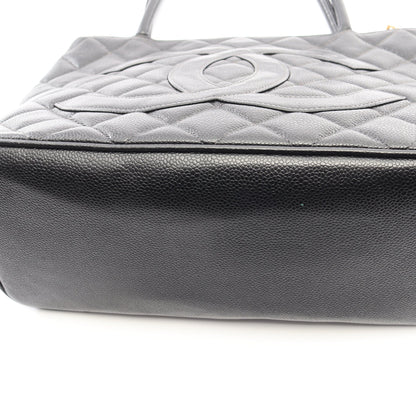 復刻トート ハンドバッグ トートバッグ キャビアスキン ブラック ゴールド金具 シャネル バッグ CHANEL