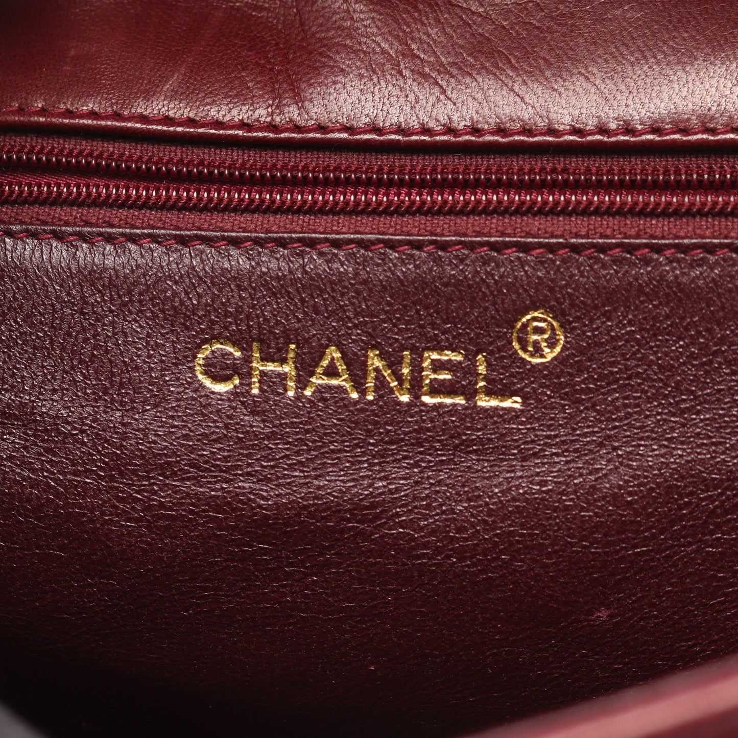 マトラッセ チェーンショルダーバッグ ラムスキン ボルドー ゴールド金具 シャネル バッグ CHANEL