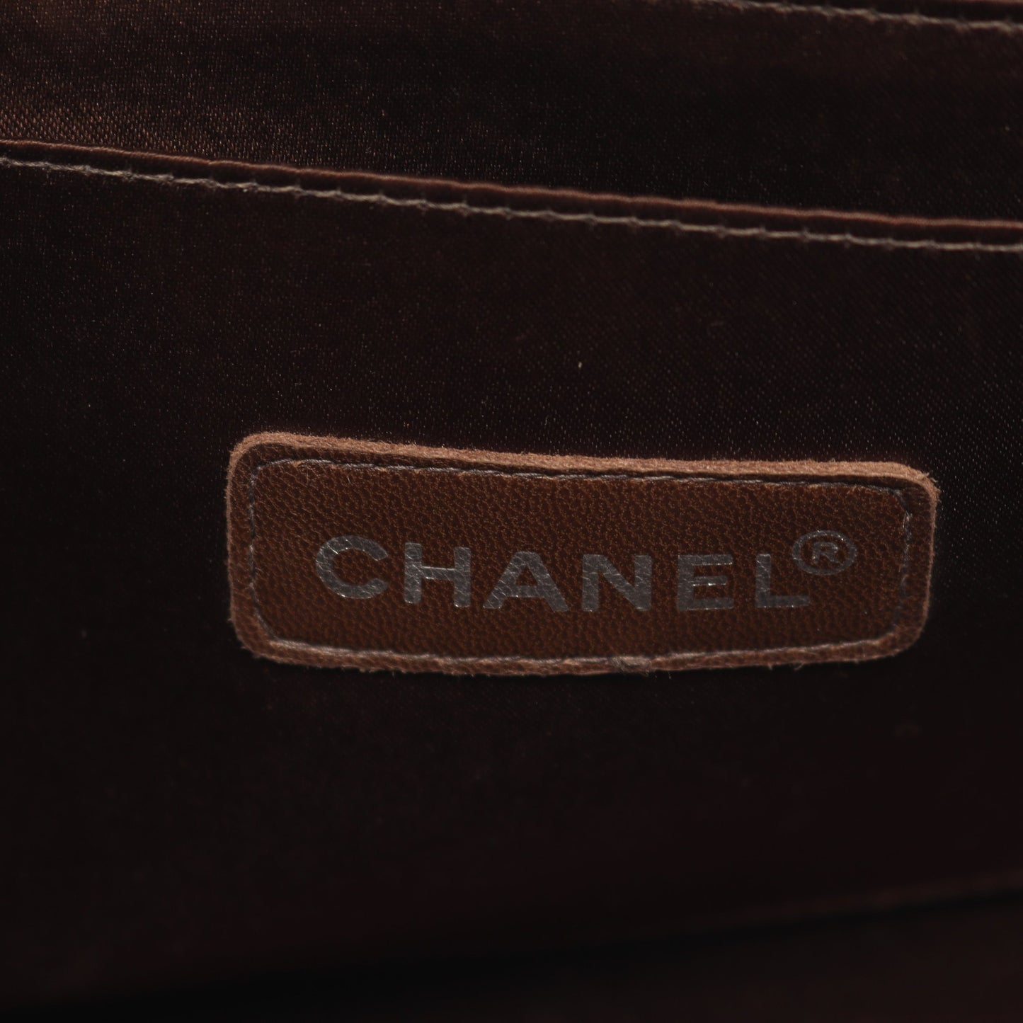 ニュートラベルライン Wチェーンショルダーバッグ ナイロンキャンバス レザー ブラウン シルバー金具 シャネル バッグ CHANEL