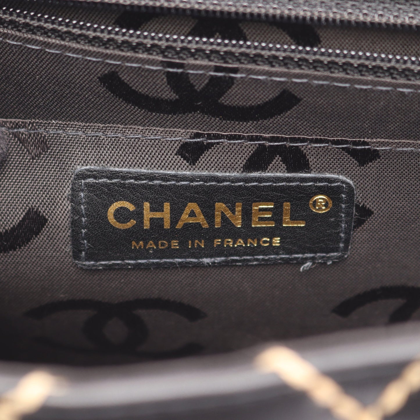 ワイルドステッチ トップハンドル ハンドバッグ レザー ブラック ゴールド金具 シャネル バッグ CHANEL