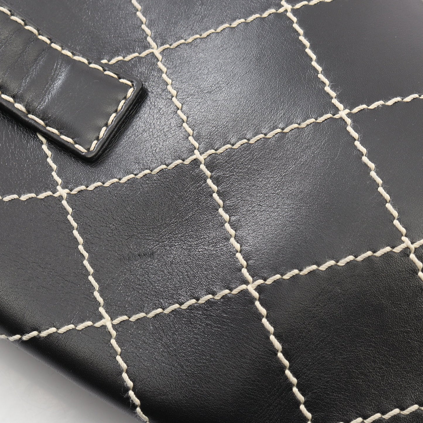 ワイルドステッチ ハンドバッグ トートバッグ レザー ブラック ゴールド金具 シャネル バッグ CHANEL