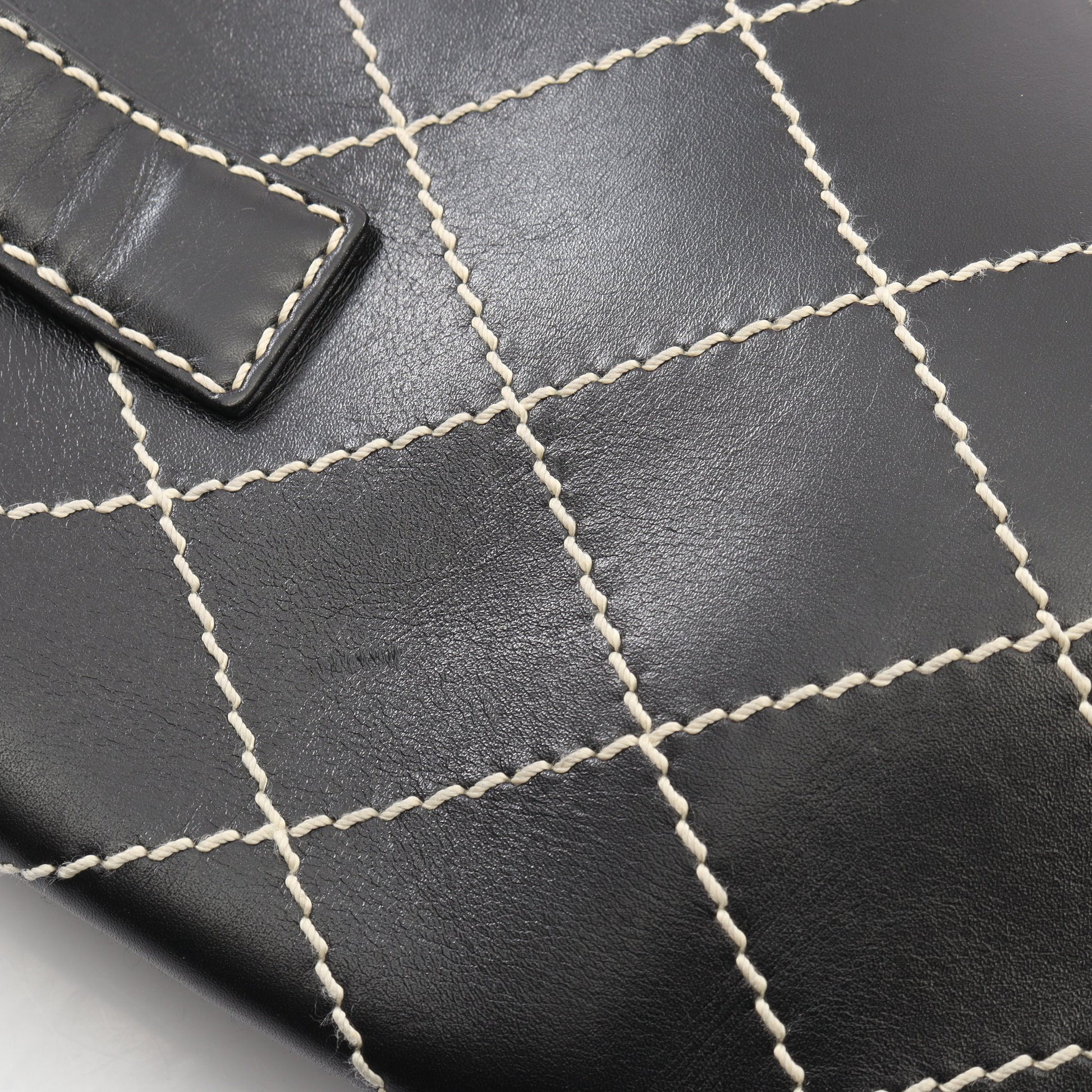 ワイルドステッチ ハンドバッグ トートバッグ レザー ブラック ゴールド金具 シャネル バッグ CHANEL