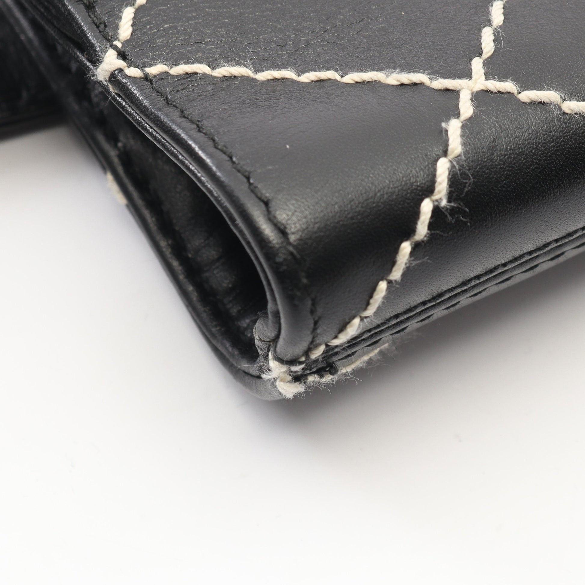 ワイルドステッチ ハンドバッグ トートバッグ レザー ブラック ゴールド金具 シャネル バッグ CHANEL