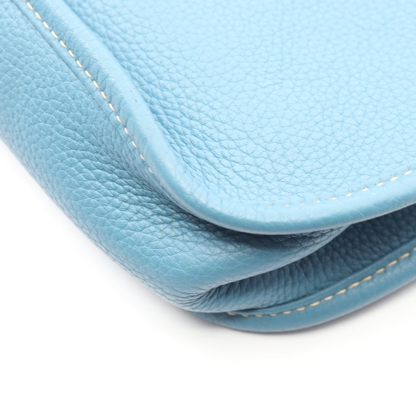 エヴリン 1 アン PM ブルージーン ショルダーバッグ トリヨンクレマンス ブルー シルバー金具 □L刻印 エルメス バッグ HERMES