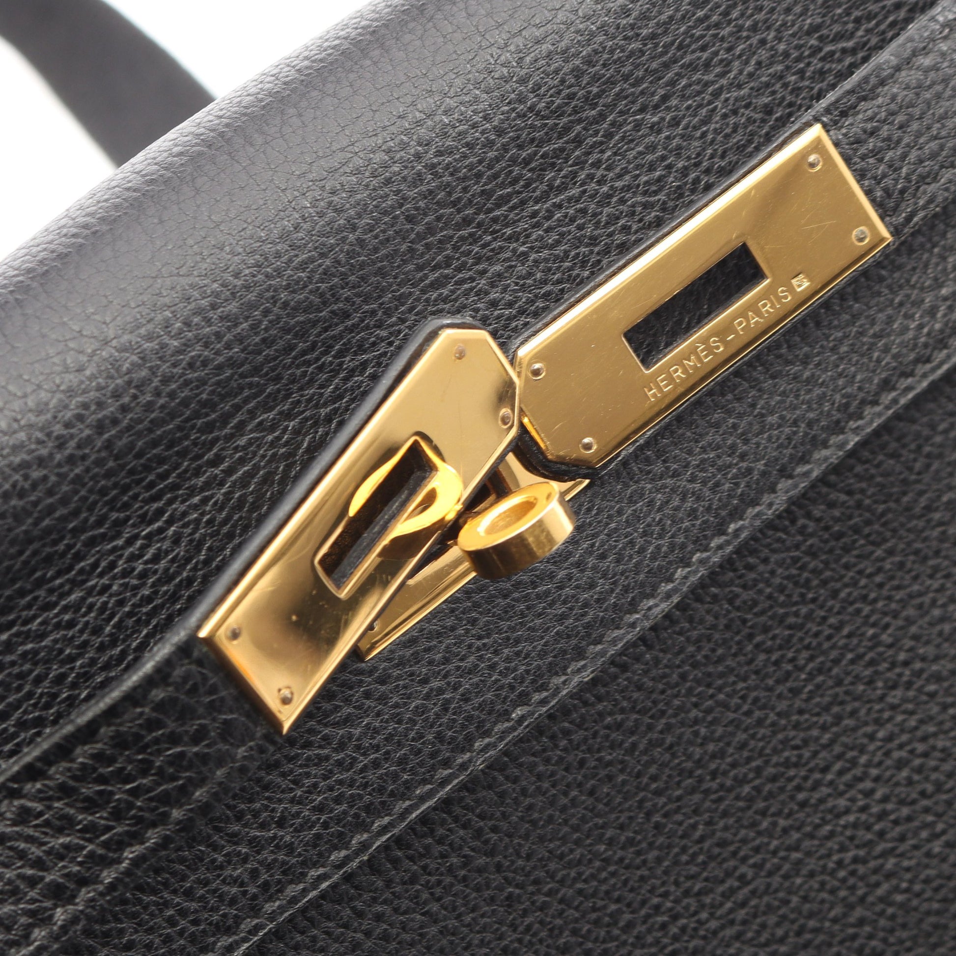 ケリーアドGM 内縫い バックパック リュックサック トゴ ブラック ゴールド金具 □A刻印 エルメス バッグ HERMES