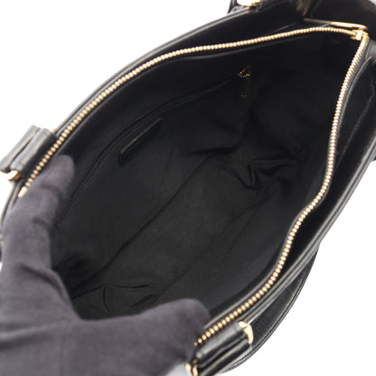 チョコバー ショルダーバッグ トートバッグ ラムスキン ブラック ゴールド金具 シャネル バッグ CHANEL